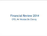 Click to View: 16. Financial Review 2014