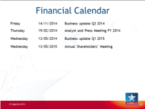 Click to View: 35. Financial Calendar